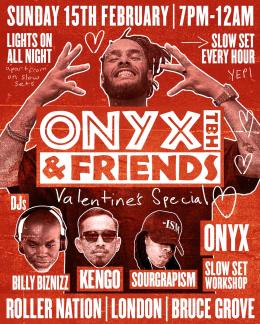 Onyx.TBH & Friends at Roller Nation on Sunday 15th February 2026