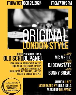 Original London Style at Arts Arkade on Friday 25th October 2024
