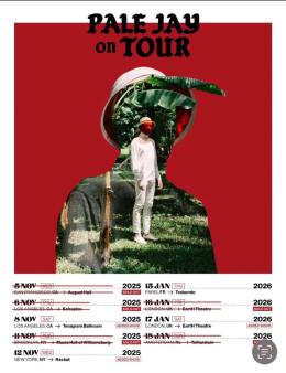 Pale Jay at EartH on Saturday 17th January 2026