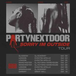 PARTYNEXTDOOR at Hammersmith Apollo on Wednesday 9th October 2024