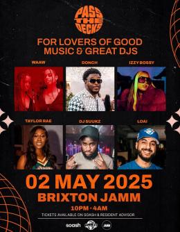 Pass The Decks at Brixton Jamm on Friday 2nd May 2025