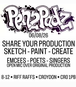 PEN 2 PADZ at Riff Raffs on Thursday 6th August 2026