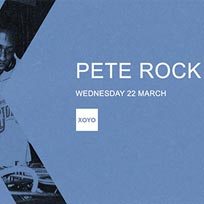 Pete Rock at XOYO on Wednesday 22nd March 2017