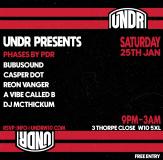 PHASES BY PDR at UNDR on Saturday 25th January 2025