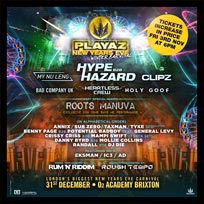 Playaz New Years Eve Winter Carnival at Brixton Academy on Sunday 31st December 2017