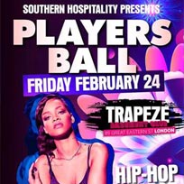 Players Ball at Trapeze on Friday 24th February 2017