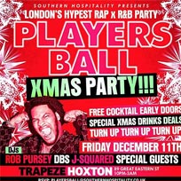 Players Ball Xmas Party at Trapeze on Friday 11th December 2015