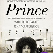 Prince & the Minneapolis sound with DJ BobaFatt at Archspace on Saturday 15th April 2017