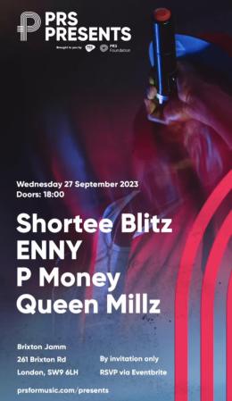 PRS PRESENTS at Brixton Jamm on Wednesday 27th September 2023