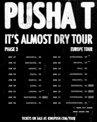 Pusha T at Hammersmith Apollo on Tuesday 1st August 2023