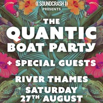 Quantic Boat Party at Golden Jubilee on Saturday 27th August 2016