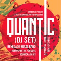 Quantic (DJ Set) at Electric Ballroom on Friday 25th September 2015