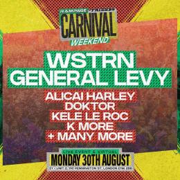 RAMPAGE SOUND CARNIVAL MONDAY at E1 London on Monday 30th August 2021