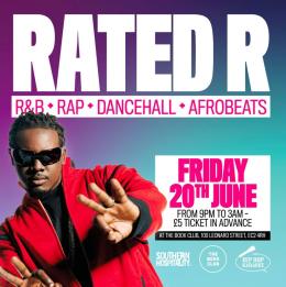 RATED R at Book Club on Friday 20th June 2025