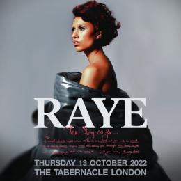 Raye at The Tabernacle on Thursday 13th October 2022