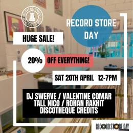 Record Store Day at Rook Records on Saturday 20th April 2024
