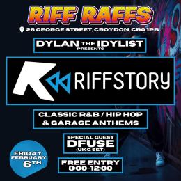 Riffstory at Riff Raffs on Friday 6th February 2026