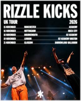 Rizzle Kicks at Brixton Academy on Thursday 19th November 2026