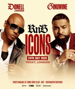 RNB ICONS at Queen of Hoxton on Friday 24th July 2026