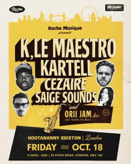 Roche Musique Presents at Hootananny on Friday 18th October 2024