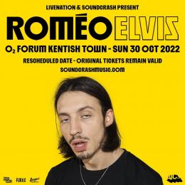 Romeo Elvis at EartH on Sunday 30th October 2022