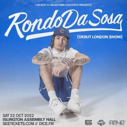 Rondodasosa at 100 Club on Saturday 22nd October 2022