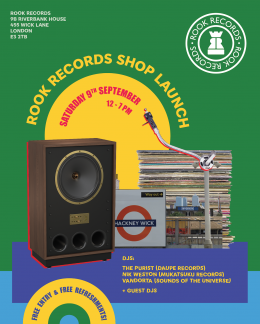 Rook Records Shop Launch at Rook Records on Saturday 9th September 2023