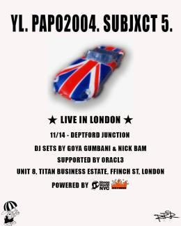 RRR x 2oo4 at Deptford Junction on Friday 14th November 2025