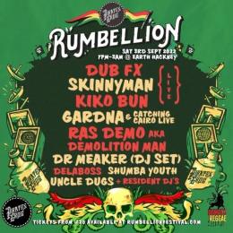 Rumbellion Festival at EartH on Saturday 3rd September 2022
