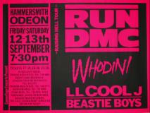 RUN DMC at Hammersmith Odeon on Friday 12th September 1986