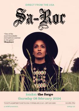 Sa-Roc at The Forge on Thursday 8th February 2024