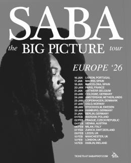 Saba at 229 The Venue on Thursday 12th February 2026