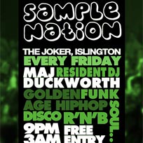 Sample Nation at The Joker on Friday 16th March 2018