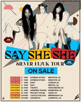 SAY SHE SHE at Scala on Thursday 7th March 2024