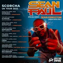 Sean Paul at Wembley Arena on Saturday 16th April 2022