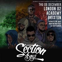 Section Boyz at Brixton Academy on Thursday 8th December 2016