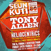 Seun Kuti + Tony Allen at The Forum on Friday 24th March 2017