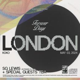 SG LEWIS PRESENTS: FOREVER DAYS at The o2 on Friday 3rd May 2024