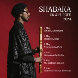SHABAKA at Barbican on Thursday 9th May 2024
