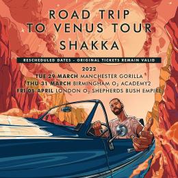 Shakka at Shepherd's Bush Empire on Friday 1st April 2022