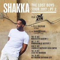 Shakka at Shepherd's Bush Empire on Sunday 22nd October 2017