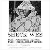 Sheck Wes at Corsica Studios on Wednesday 29th August 2018