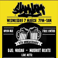 Slam Jam 4th Anniversary at Zelman Drinks on Wednesday 7th March 2018