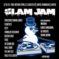 Slam Jam at Silver Bullet on Thursday 3rd December 2015