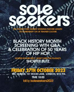 Sole Seekers at BBC Studios on Friday 27th October 2023