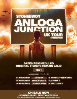 Stonebwoy at Islington Academy on Sunday 21st November 2021