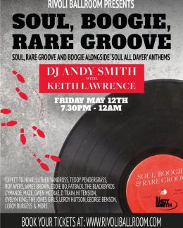 Soul, Boogie, Rare Groove at Rivoli Ballroom on Friday 12th May 2023