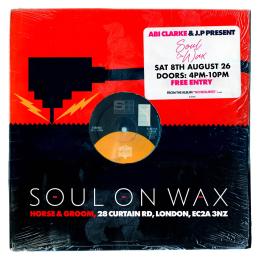 Soul on Wax at Horse & Groom on Saturday 8th August 2026