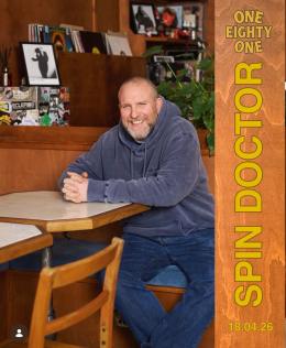 Spin Doctor at One Eighty One on Saturday 18th April 2026