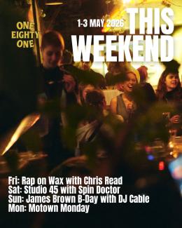 Spin Doctor at One Eighty One on Saturday 2nd May 2026